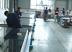 Custom curtain wall assembly